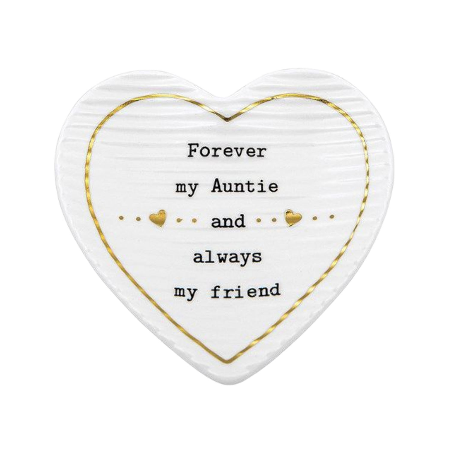 Thoughtful Words My Auntie Ceramic Heart Shaped Trinket Tray