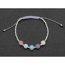 Load image into Gallery viewer, Gem Stone Woven Bracelet - Peace
