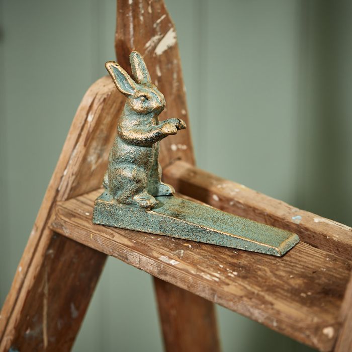 Wrought Iron Hare Door Wedge Doorstop