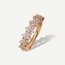 Load image into Gallery viewer, Vivienne - Cubic Zirconia Floral Gold Ring
