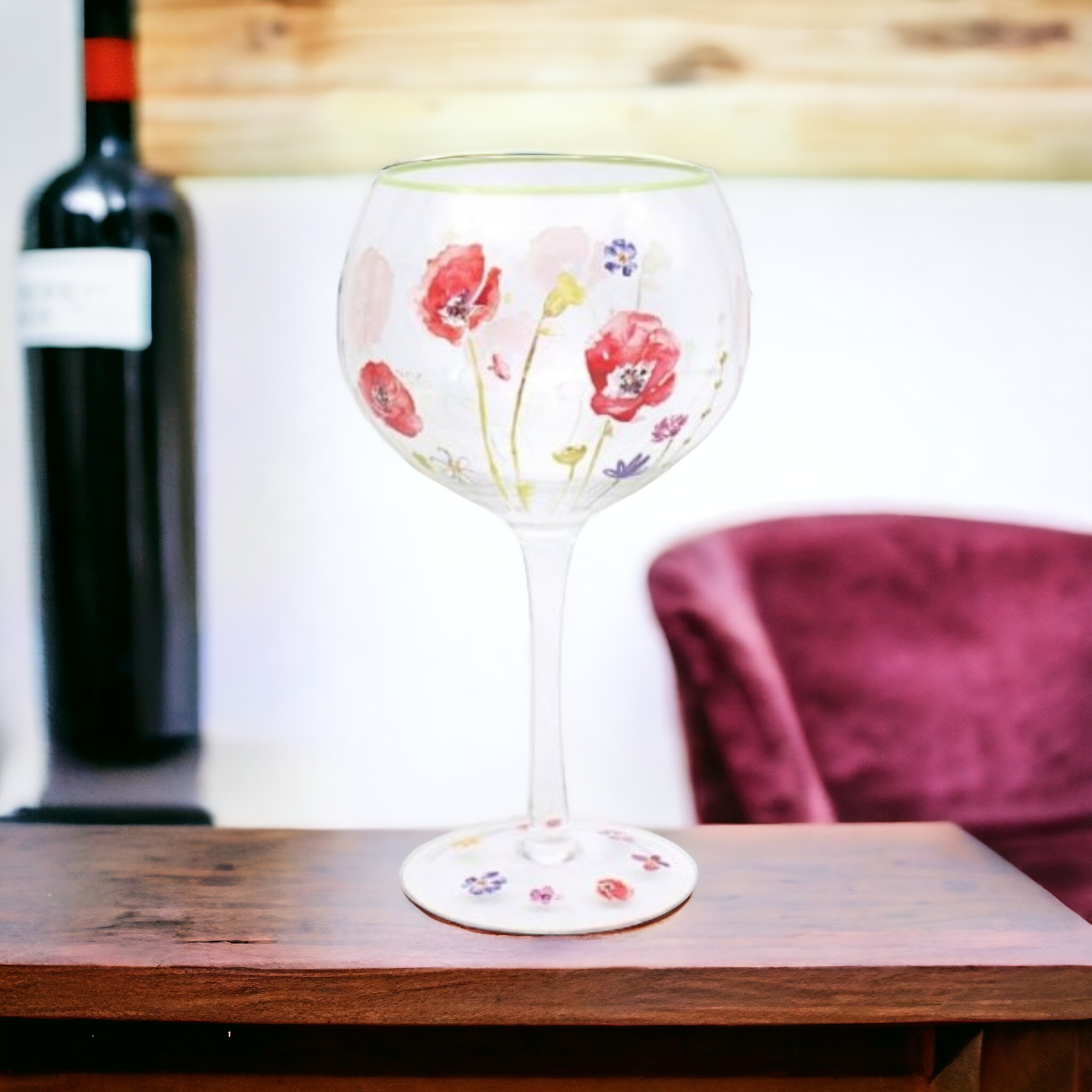 Poppy Gin Glass