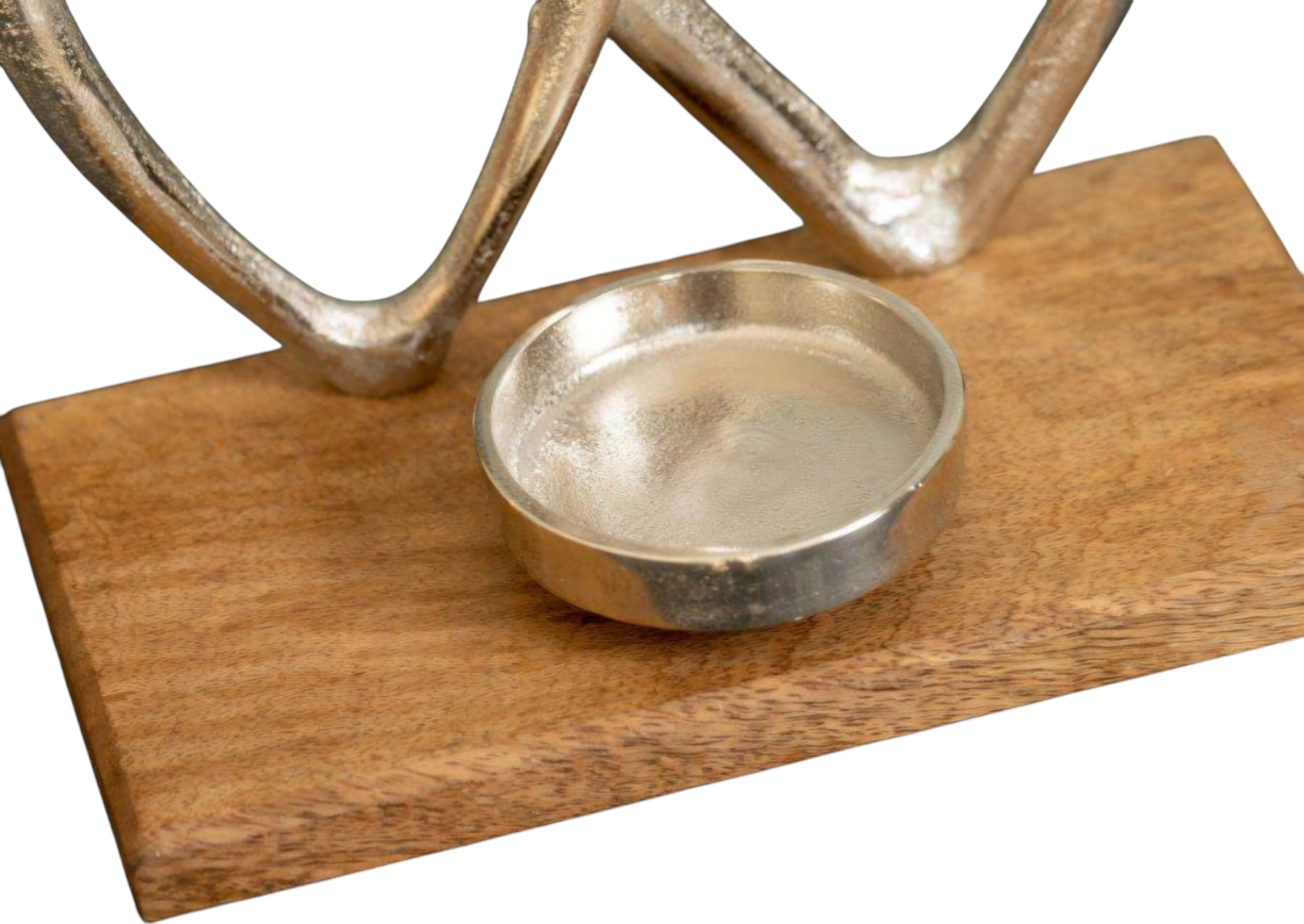 Double Heart Candle Tea Light Holder