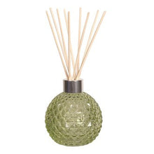 Load image into Gallery viewer, Glass Reed Diffuser Bottle &amp; 50 Rattan Reeds - Green
