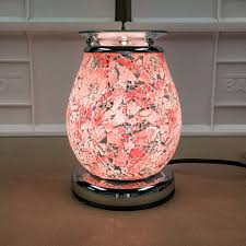 Touch Lamp - Wax Melt Burner - Pink Mosaic