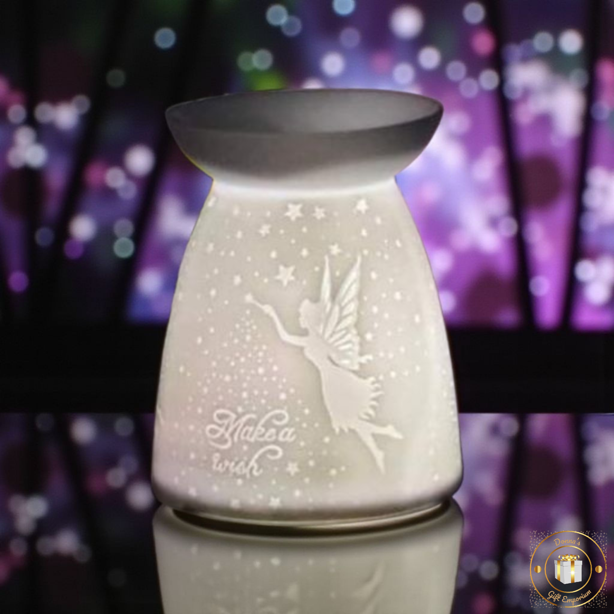 Ceramic Fairy Wish Wax Warmer Oil Burner