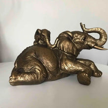 Load image into Gallery viewer, Bronze Elephant &amp; Calf
