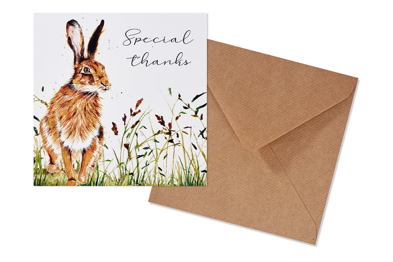 Hare Special Thanks Thank You Card