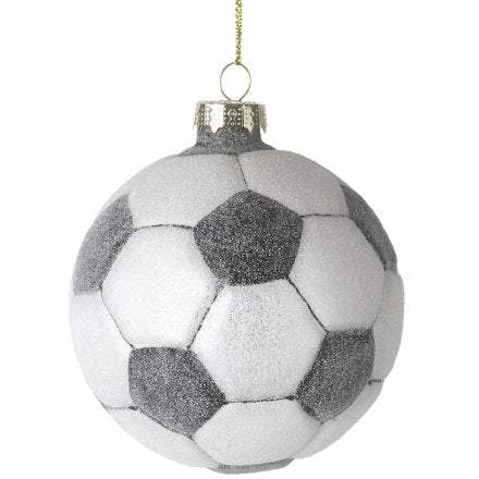 Glass Football Bauble