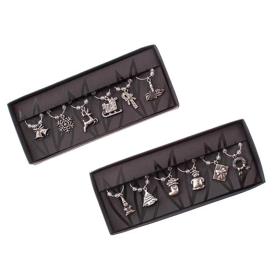 Silver Wine Glass Charms