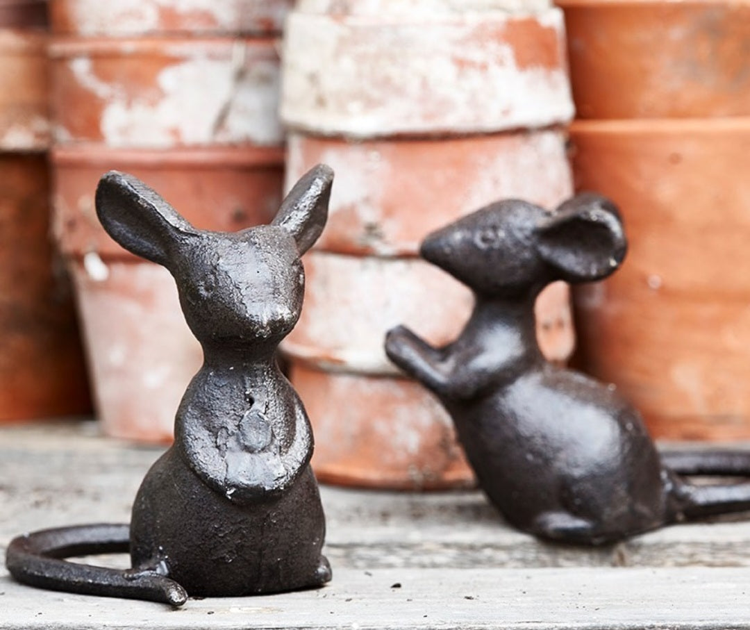 Cute Rustic Cast Iron Mice