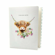 Load image into Gallery viewer, Highland Cow A5 Notebook
