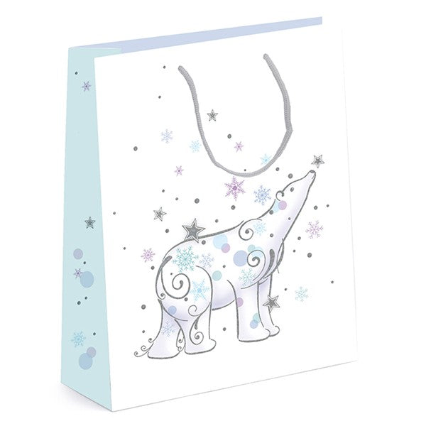 Christmas Polar Bear Gift Bag - Medium