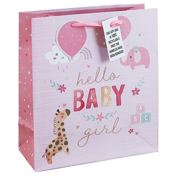 New Baby Girl Gift Bag - Medium