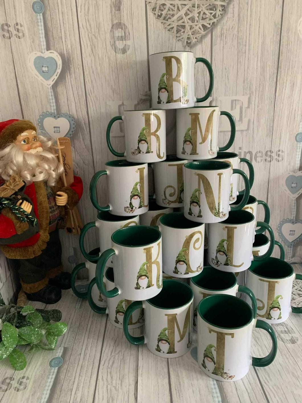 Personalised Christmas Gonk Mugs