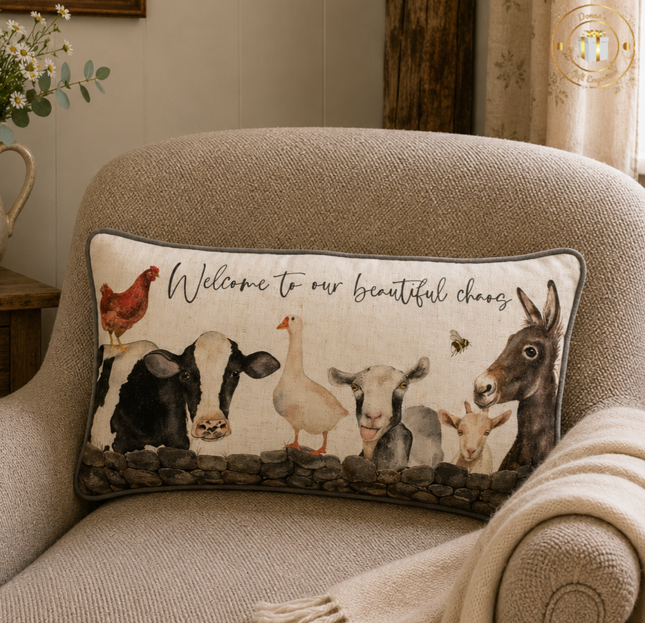 Farm Animals - Beautiful Chaos Cushion