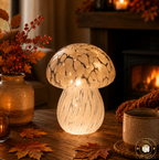 LED Mushroom Lamp - Battery Powered - Grey/Brown