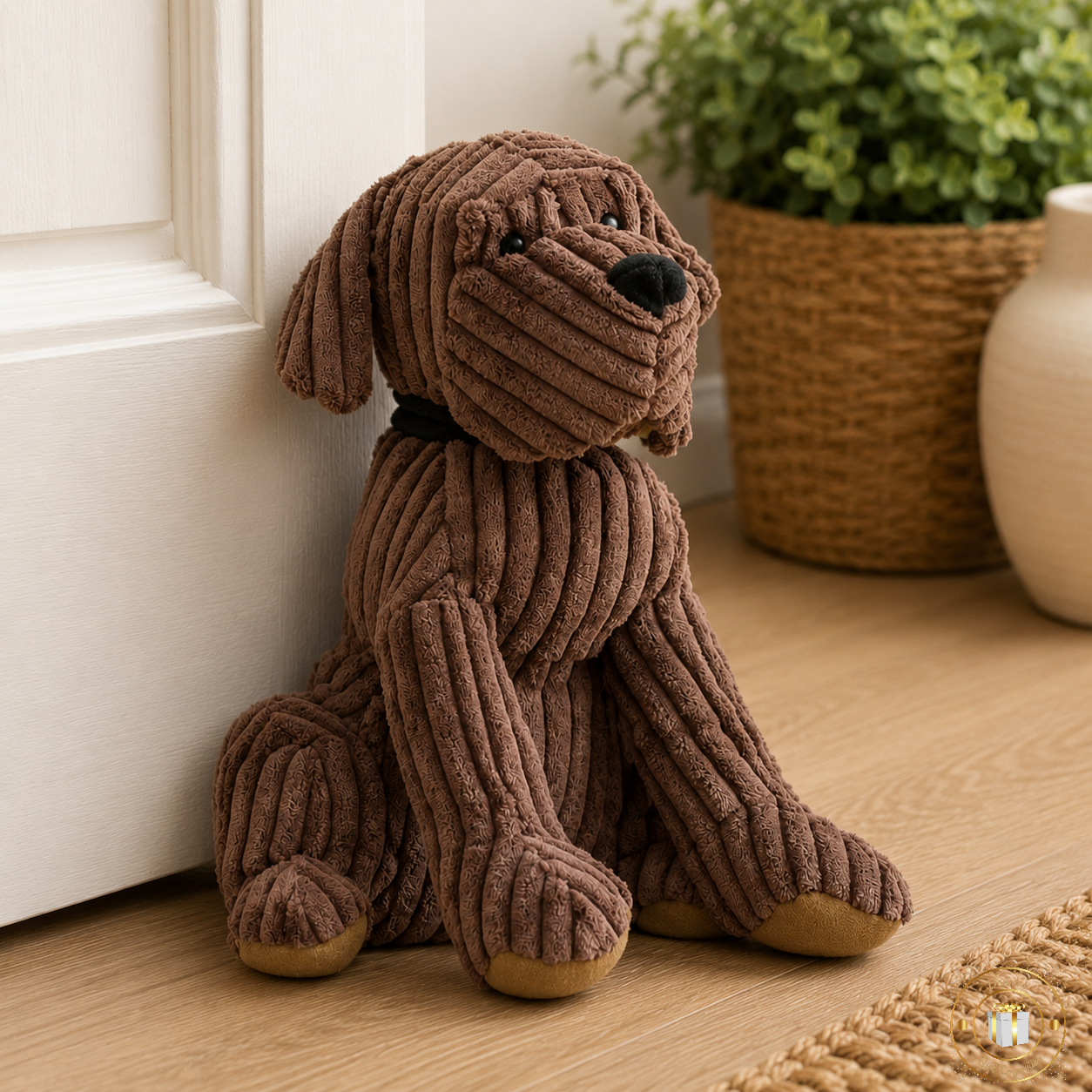 Ribbed Corduroy Dog Doorstop