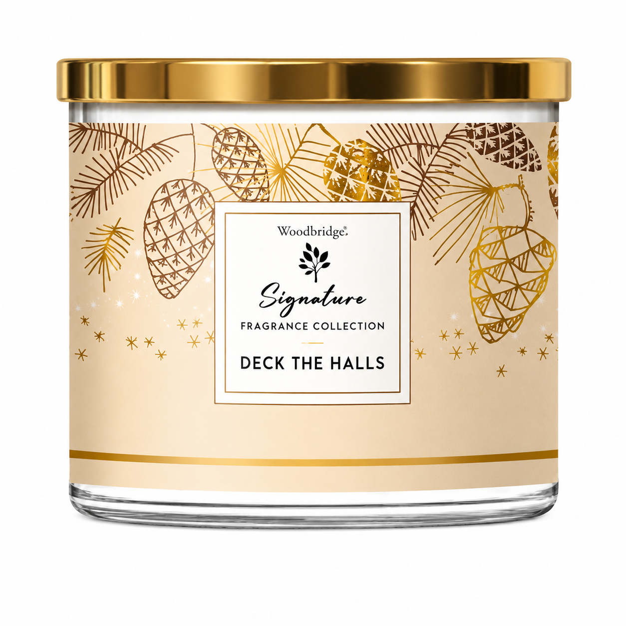 Deck The Halls Tumbler Jar Candle - 3 Wick