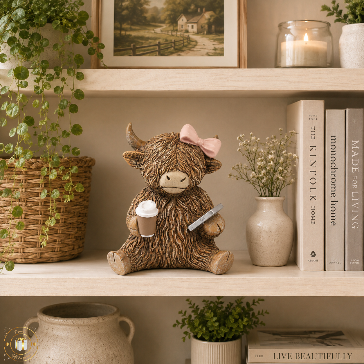 Coffee Loving Carole Highland Cow