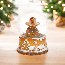 Load image into Gallery viewer, Gingerbread Snow Globe Christmas Decoration
