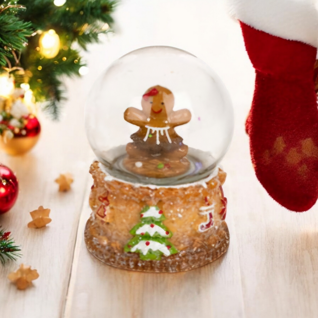 Gingerbread Snow Globe Christmas Decoration