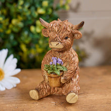 Load image into Gallery viewer, Summer Fun Highland Cows - Reading, Plant, Tea Cup, Tartan Jumper, Birthday
