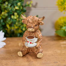 Load image into Gallery viewer, Summer Fun Highland Cows - Reading, Plant, Tea Cup, Tartan Jumper, Birthday
