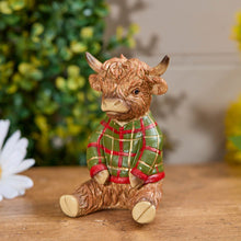 Load image into Gallery viewer, Summer Fun Highland Cows - Reading, Plant, Tea Cup, Tartan Jumper, Birthday
