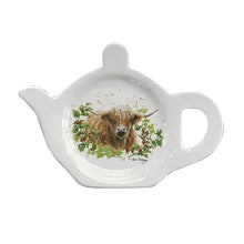 Load image into Gallery viewer, Tea Bag Tidy - Bree Merryn Highland Cow, Hare, Bee, Hedgehog, Fox &amp; Mushrooms, Robin, Pheasant, Horse, Garden Birds, Lemon Grove, Chrismas Animal Scene
