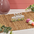 Floral Wooden Block With Verse - Mum Nan Sister Daughter Friend