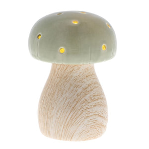 LED Mushroom Lamps ~ Pink & Sage