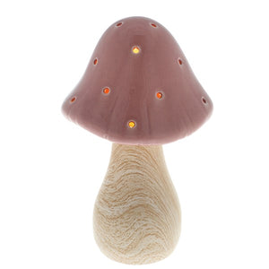 LED Mushroom Lamps ~ Pink & Sage