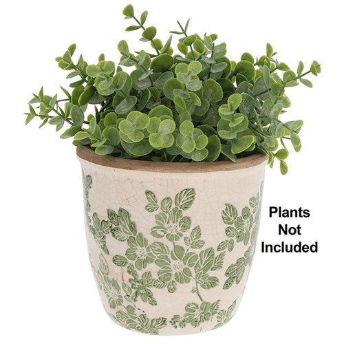 Green Clematis Garden Vase, Jug & Plant Pot