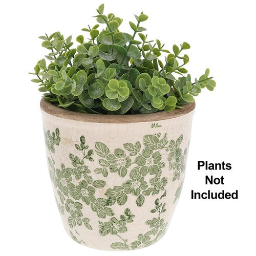 Green Clematis Garden Vase, Jug & Plant Pot