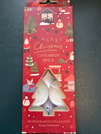 Fragranced Festive T-Lights - Cinnamon Spice, Spiced Vanilla & Mistletoe & Fir