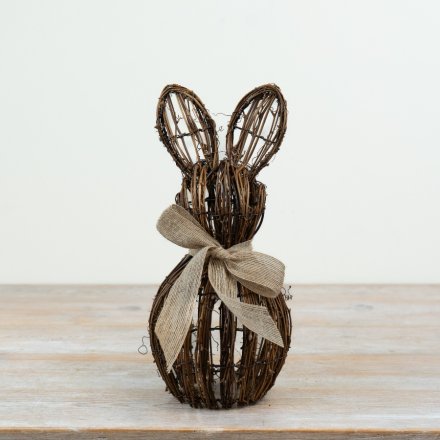 Brown Rattan Bunny Rabbits