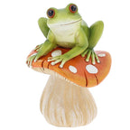 Fungi Frogs Sitting On Mushroom