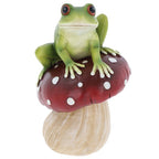 Fungi Frogs Sitting On Mushroom