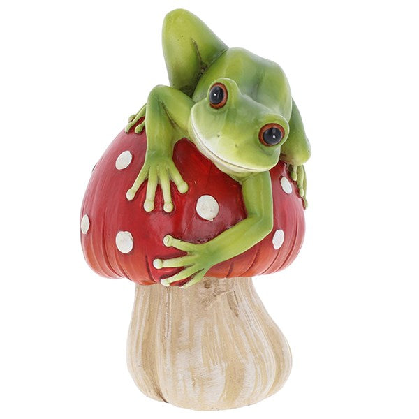 Fungi Frogs Sitting On Mushroom