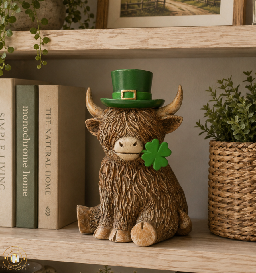 Irish Good Luck Lucky Charm Len Highland Cow