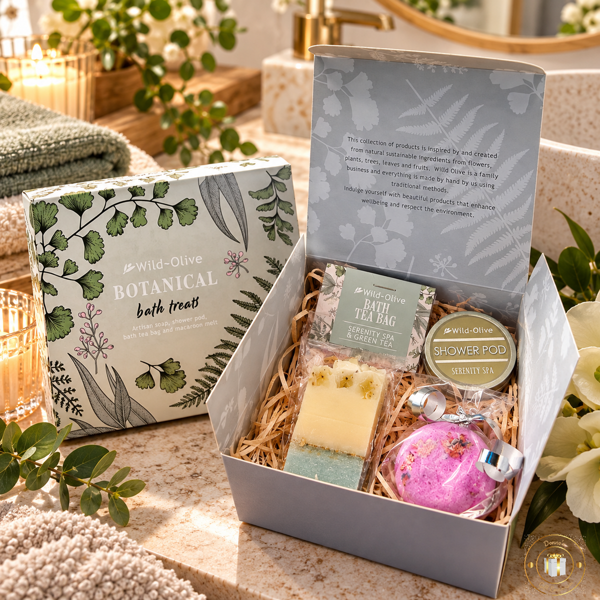 Wild Olive Gift Set - Botanical - Bath Treats Collection