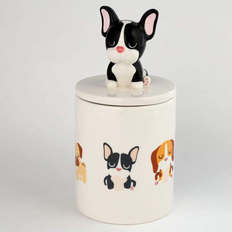 French Bulldog Dog Treat Jar