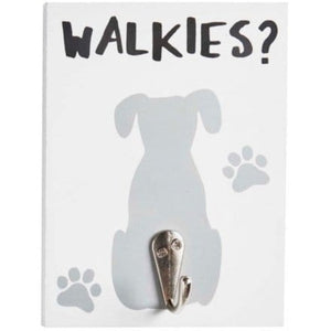 Walkies? Hook for hanging dog lead/keys