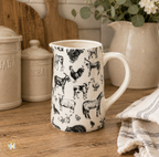 Farming Life Jug - Cow Horse Sheep Goat Cockeral Duck