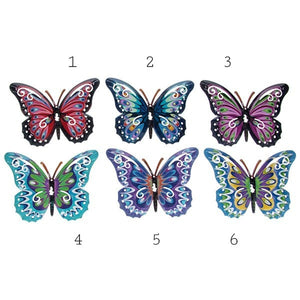 Garden Wall Art - Metallic Butterflies - Small