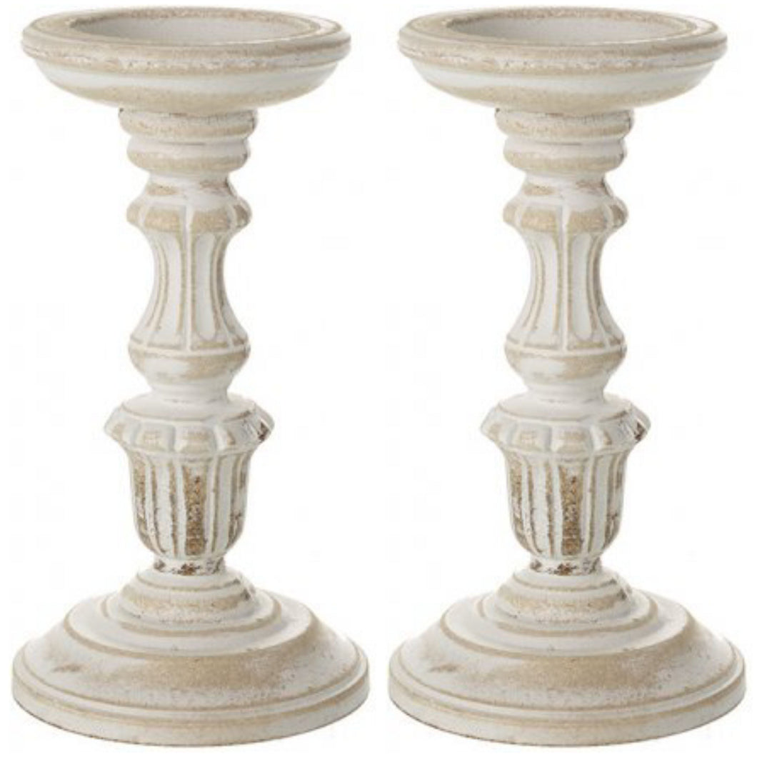 Shabby Chic Candle Sticks - Small