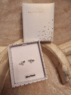 Honey Bee - Silver Plated Stud Earrings