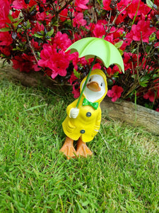 Lola The Garden Duck With Brolly