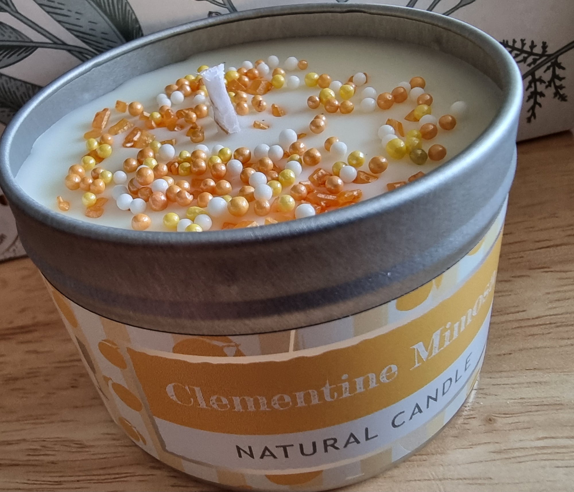 Sparkle Candle Tin - Clementine Mimosa
