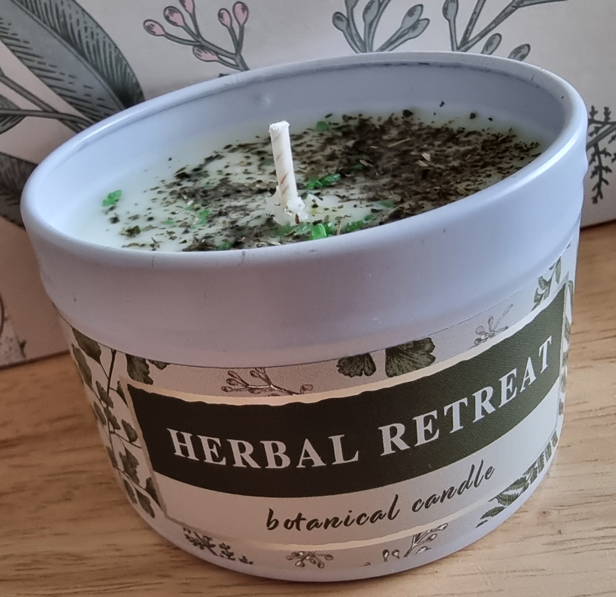 Sparkle Candle Tin - Herbal Retreat